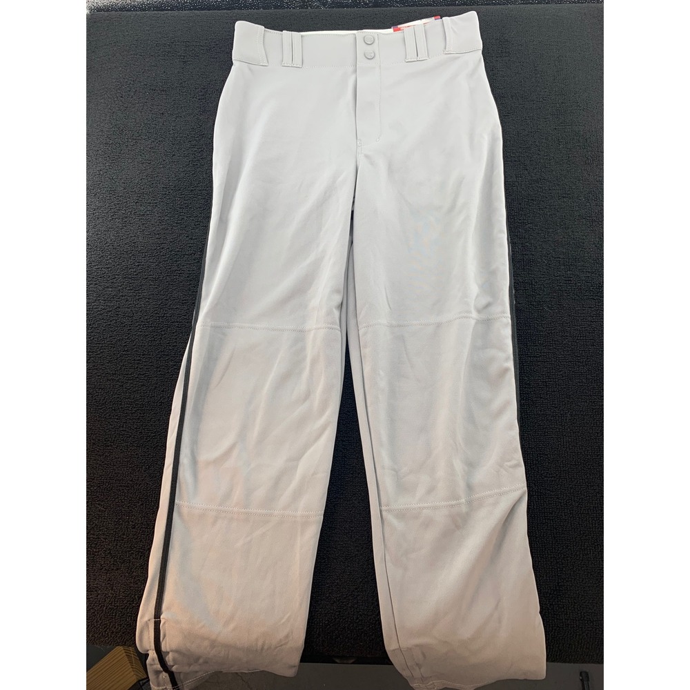 Champro Adult Medium Baseball Pants‎ Gray Side Stripe Athletic Fit